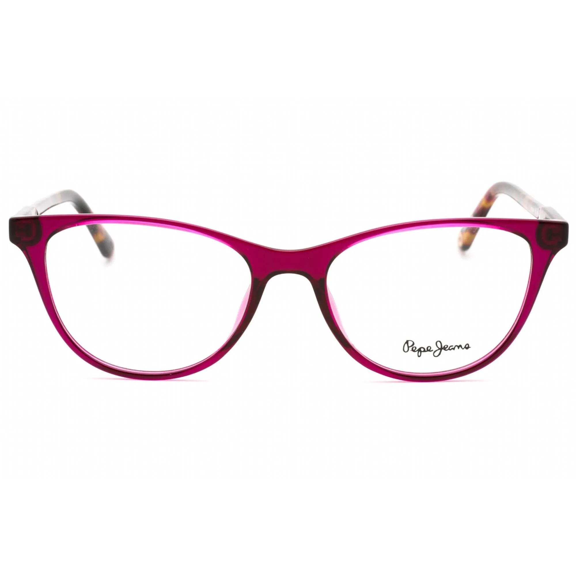 Pepe Jeans Women's Eyeglasses - Crystal Purple Plastic Cat Eye Full Rim | PJ3449 C2