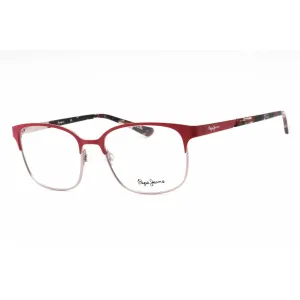 Pepe Jeans Women's Eyeglasses - Red Metal Rectangular Shape Full Rim Frame | PJ1301 C3