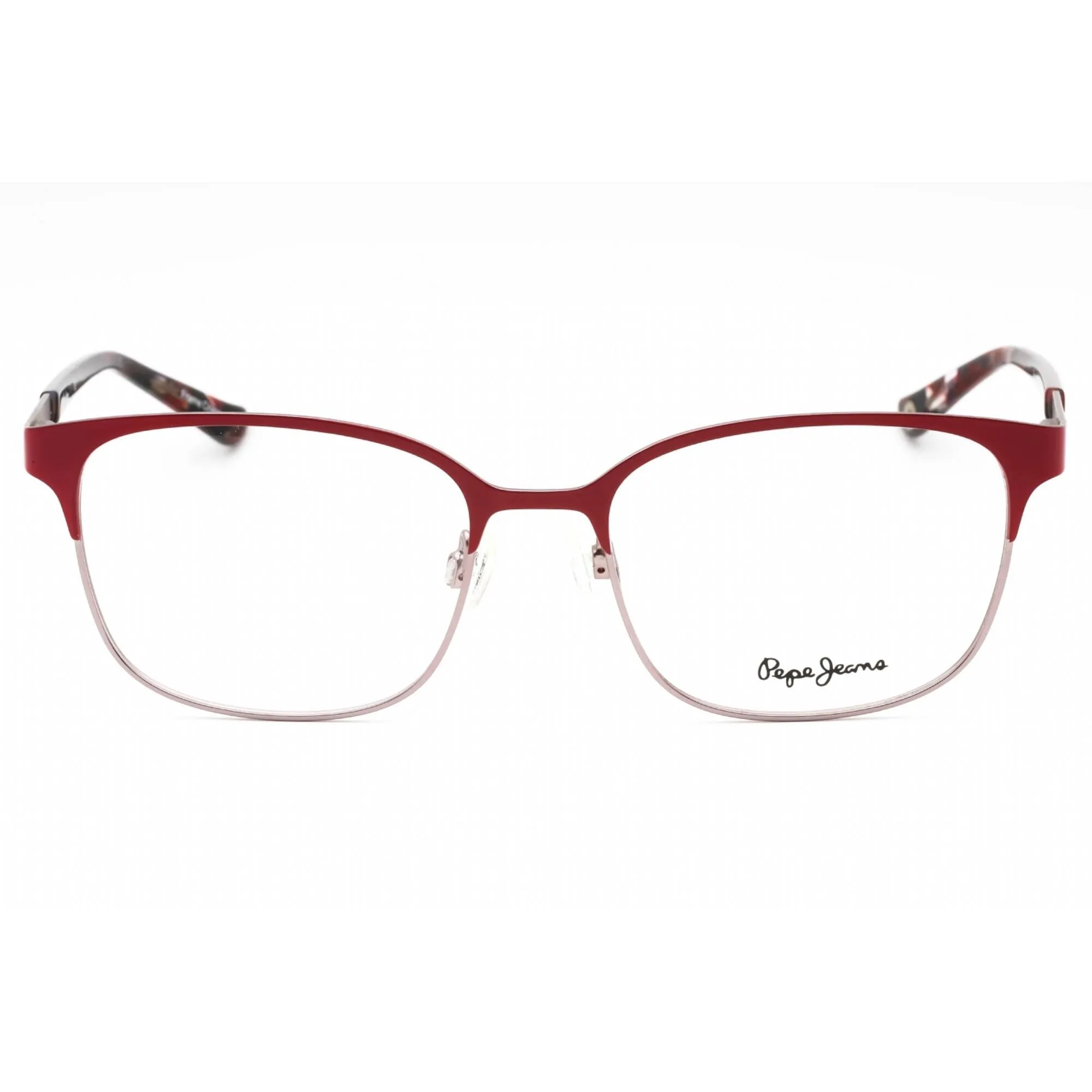 Pepe Jeans Women's Eyeglasses - Red Metal Rectangular Shape Full Rim Frame | PJ1301 C3