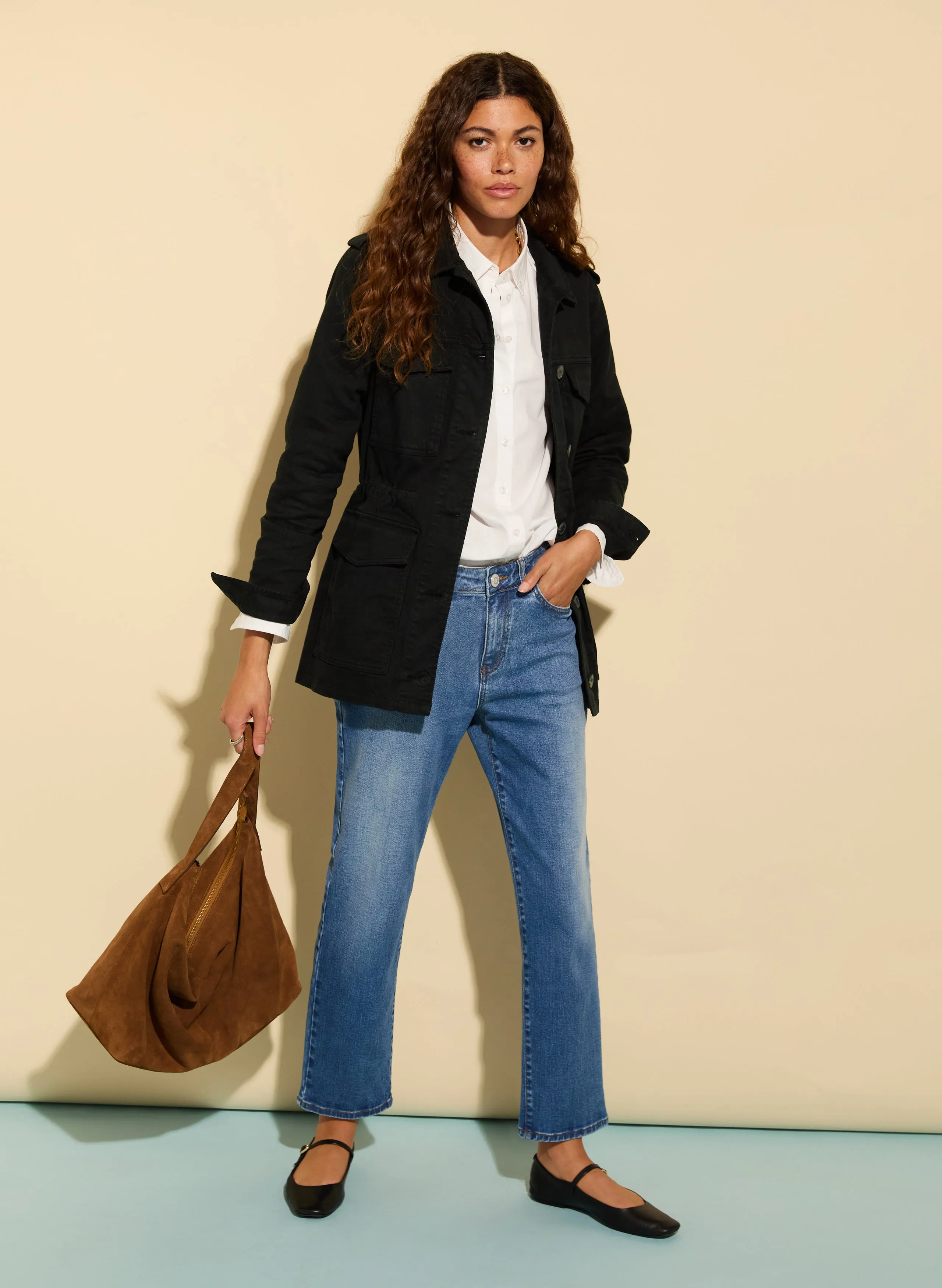 Petite Eda Organic Cotton Stretch Boyfriend Jeans