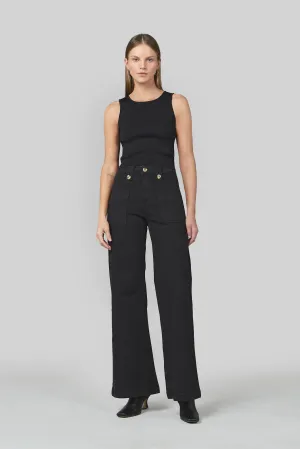Piper Black Wide Leg Trouser
