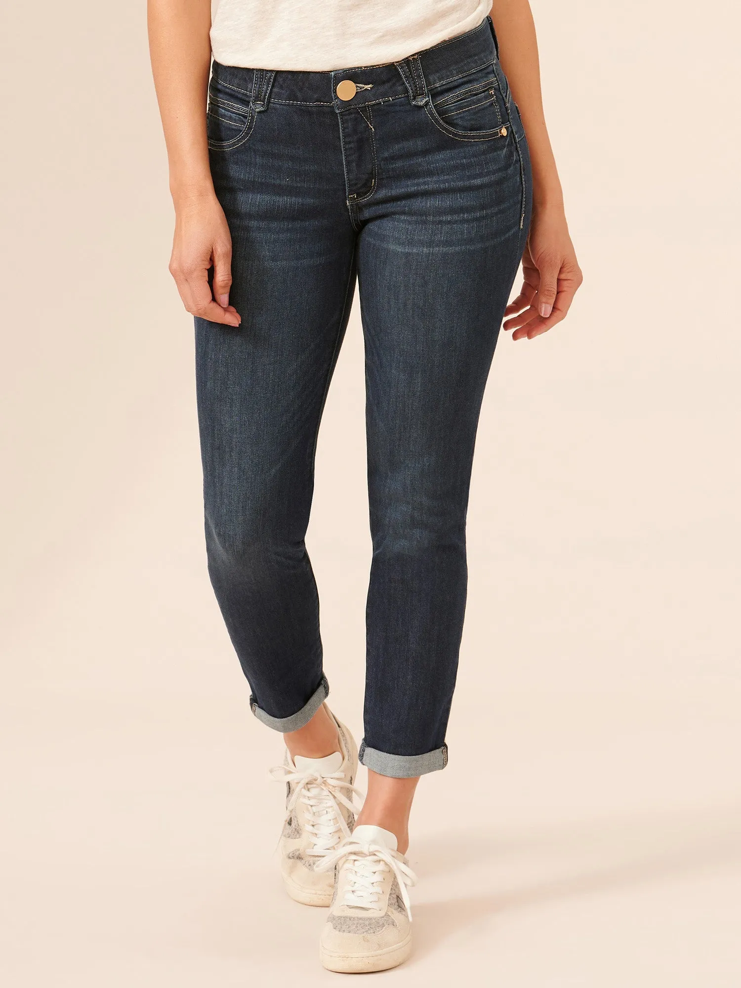 "Ab"solution® Ankle Skimmer Indigo Denim Skinny Jeans