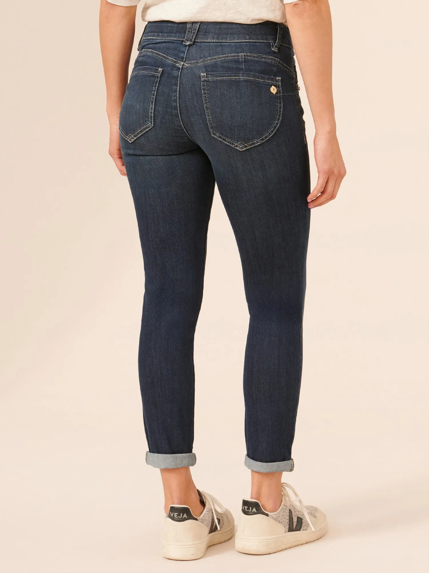 "Ab"solution® Ankle Skimmer Indigo Denim Skinny Jeans