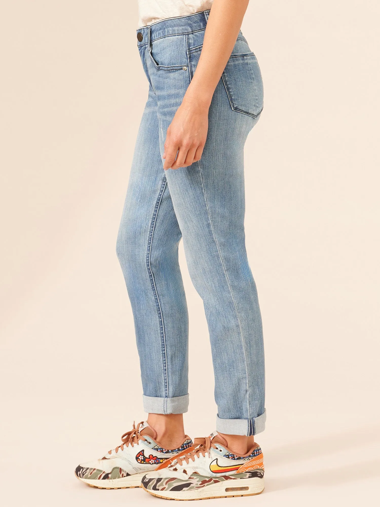 "Ab"solution® Blue Denim Girlfriend Jean