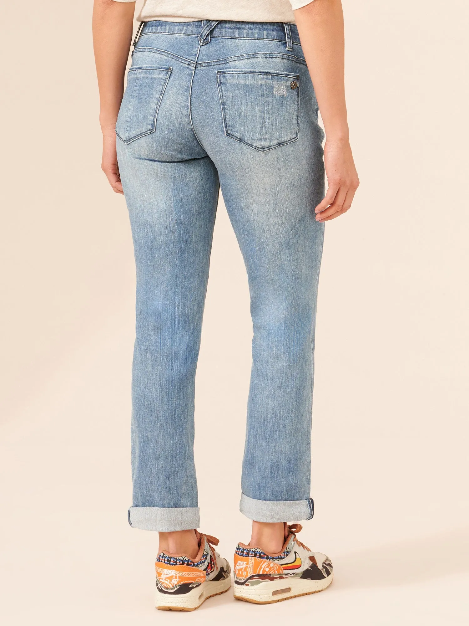 "Ab"solution® Blue Denim Girlfriend Jean