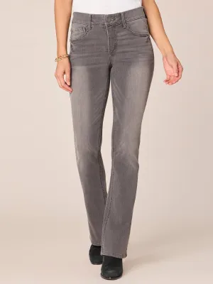 "Ab"solution® Grey Denim Itty Bitty Bootcut Jeans