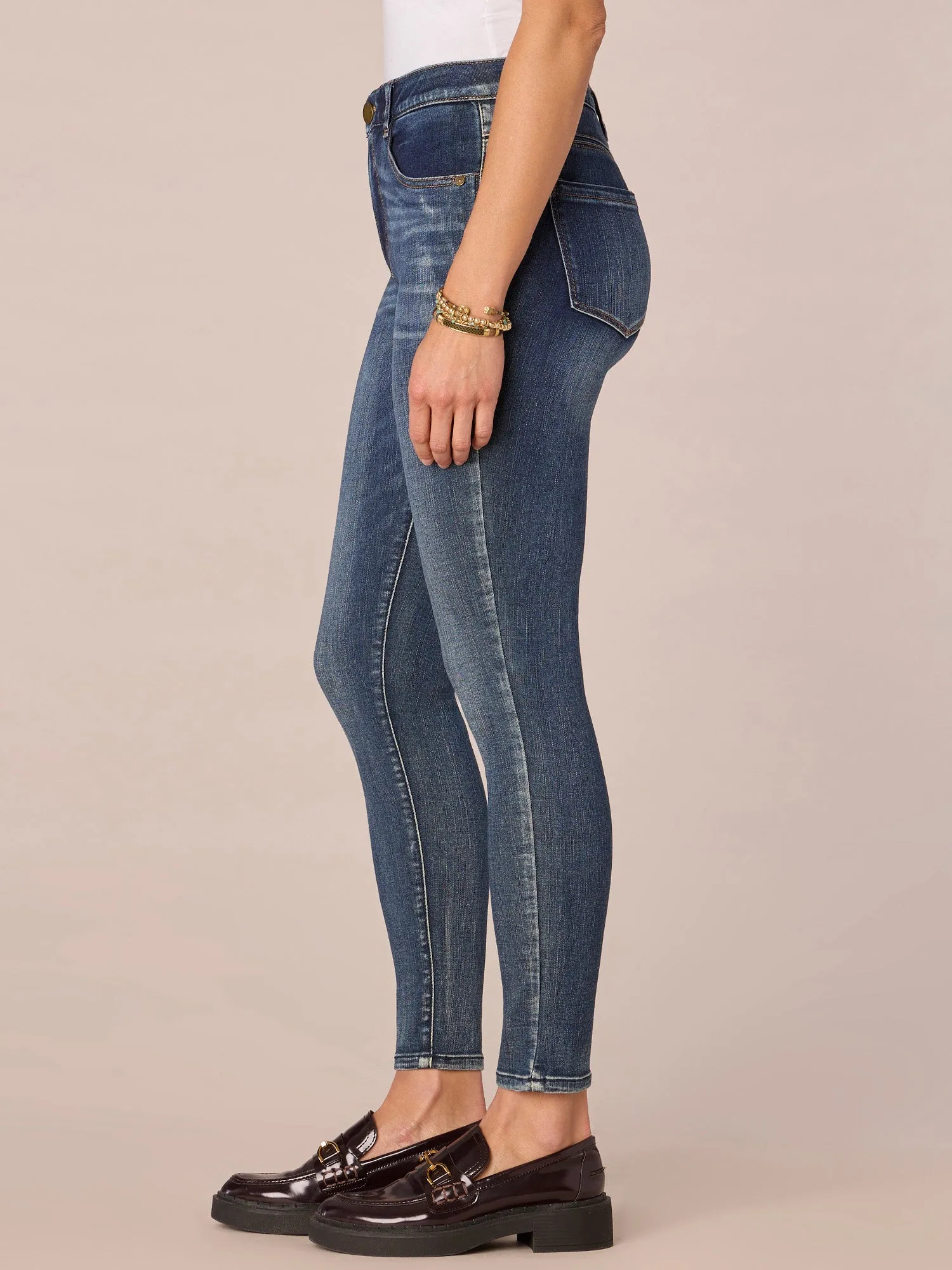 "Ab"solution High Rise Ankle Length Petite Jeans