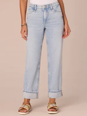 "Ab"solution High Rise Boyfriend Jeans with Side Entry Pockets
