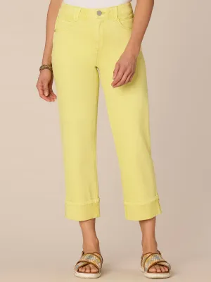 "Ab"solution High Rise Cropped Roll Cuff Round Up Boyfriend Jeans