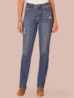 "Ab"solution High Rise Straight Leg Jeans