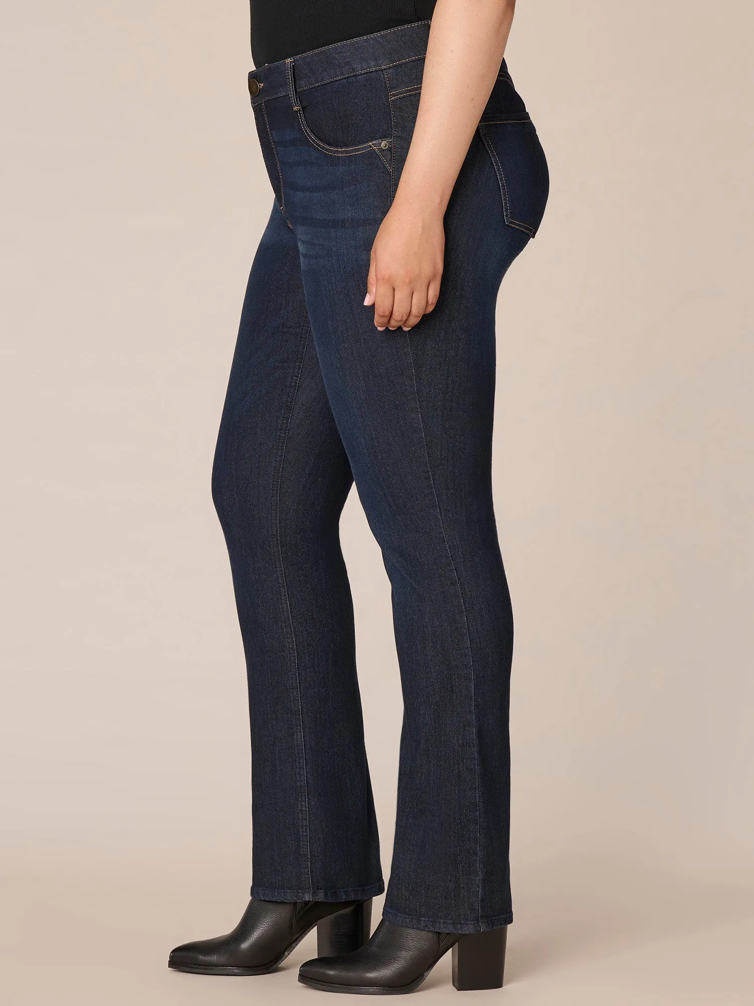 "Ab"solution® Indigo Itty Bitty Bootcut Plus Jeans