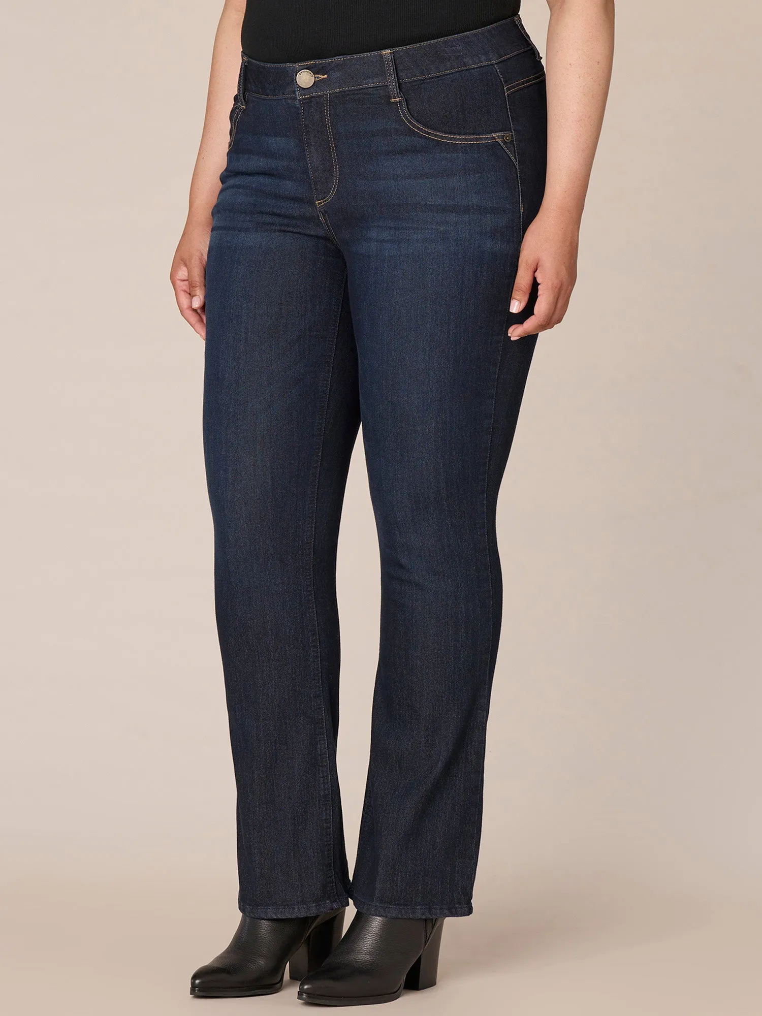 "Ab"solution® Indigo Itty Bitty Bootcut Plus Jeans
