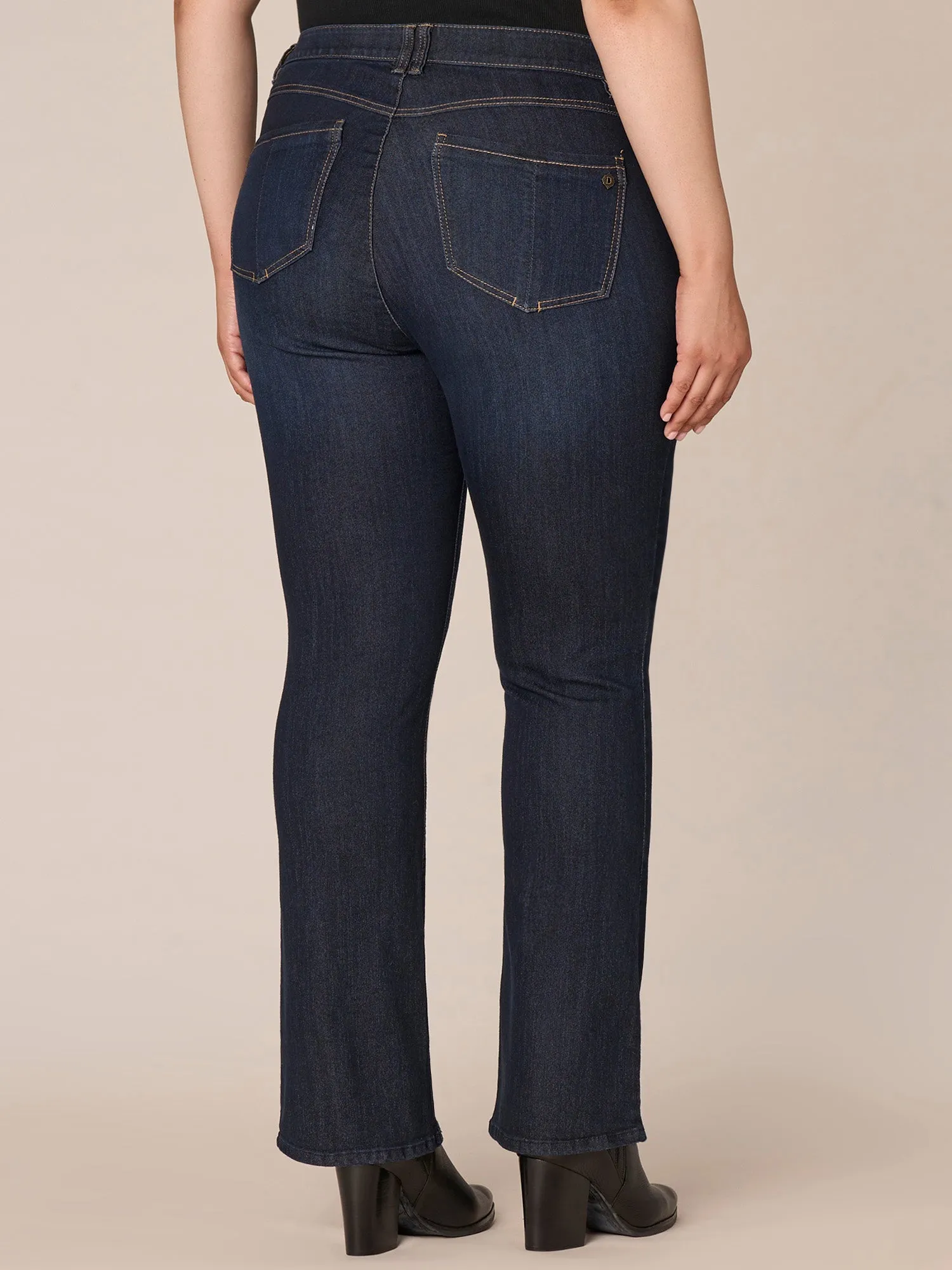 "Ab"solution® Indigo Itty Bitty Bootcut Plus Jeans