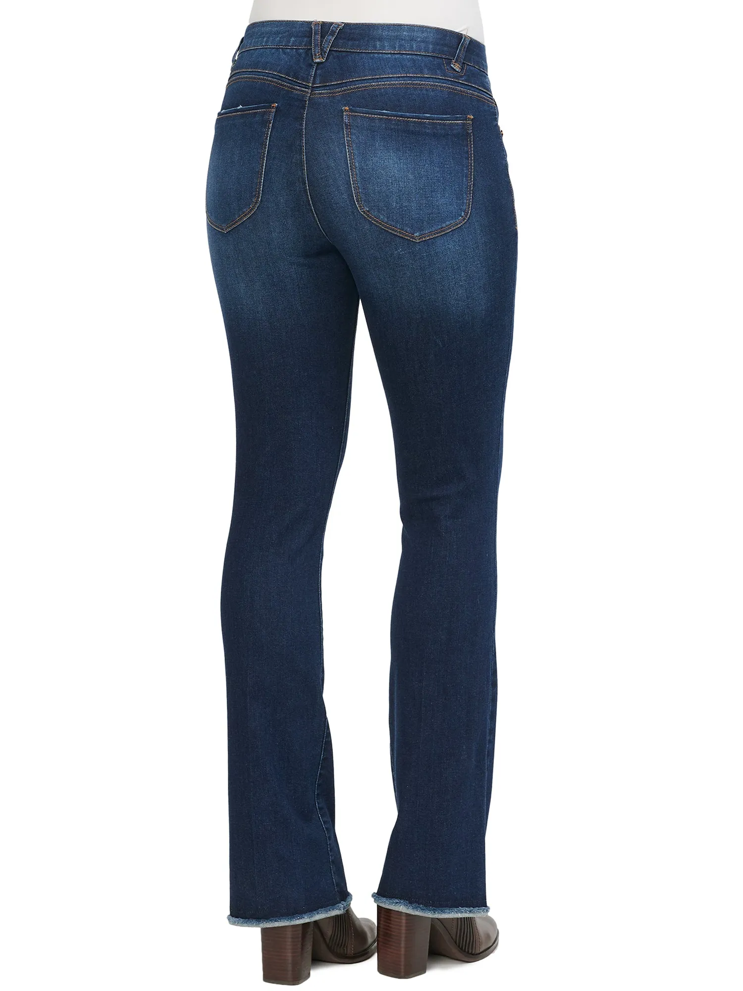 "Ab"solution® Itty Bitty Bootcut Cut High Rise Petite Jeans