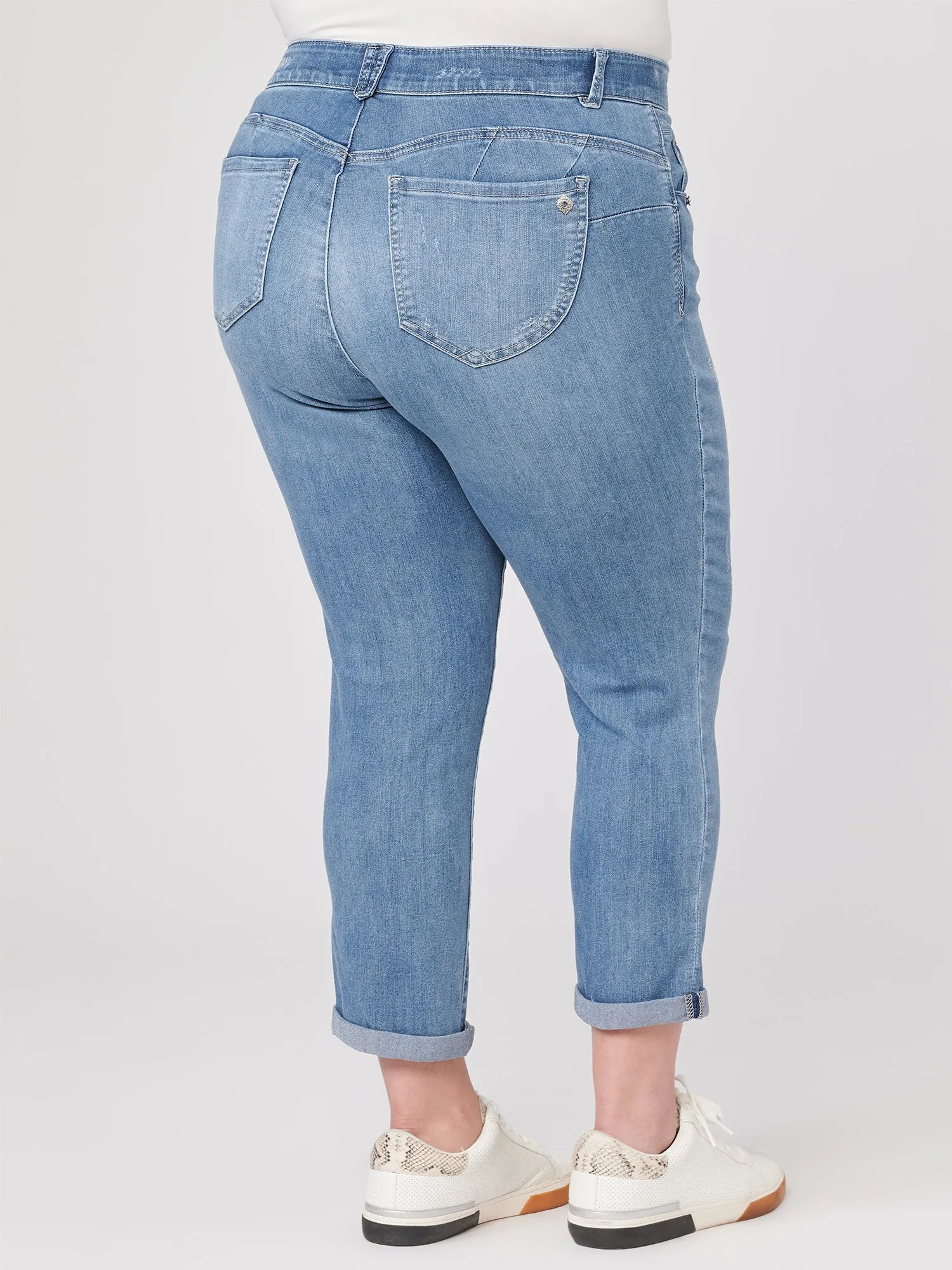 "Ab"solution® Light Blue Denim Plus Ankle Skimmer Skinny Jeans