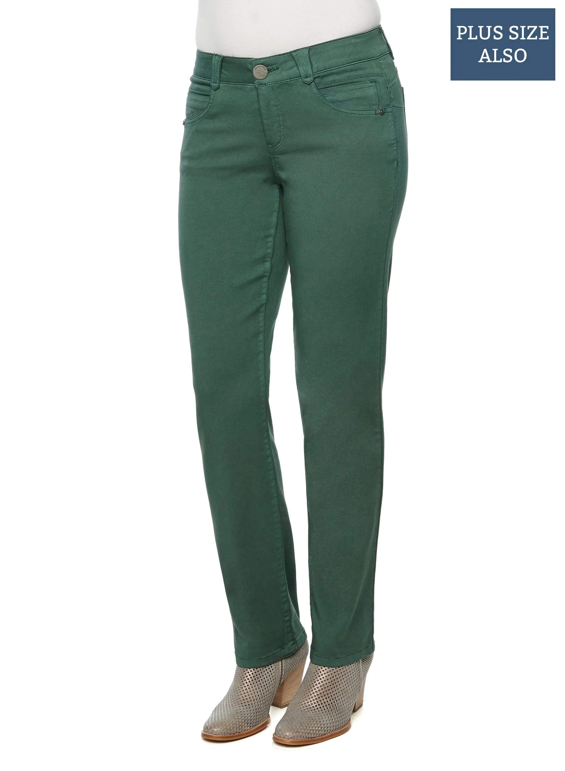 "Ab"solution® Plus Straight Leg Colored Jean