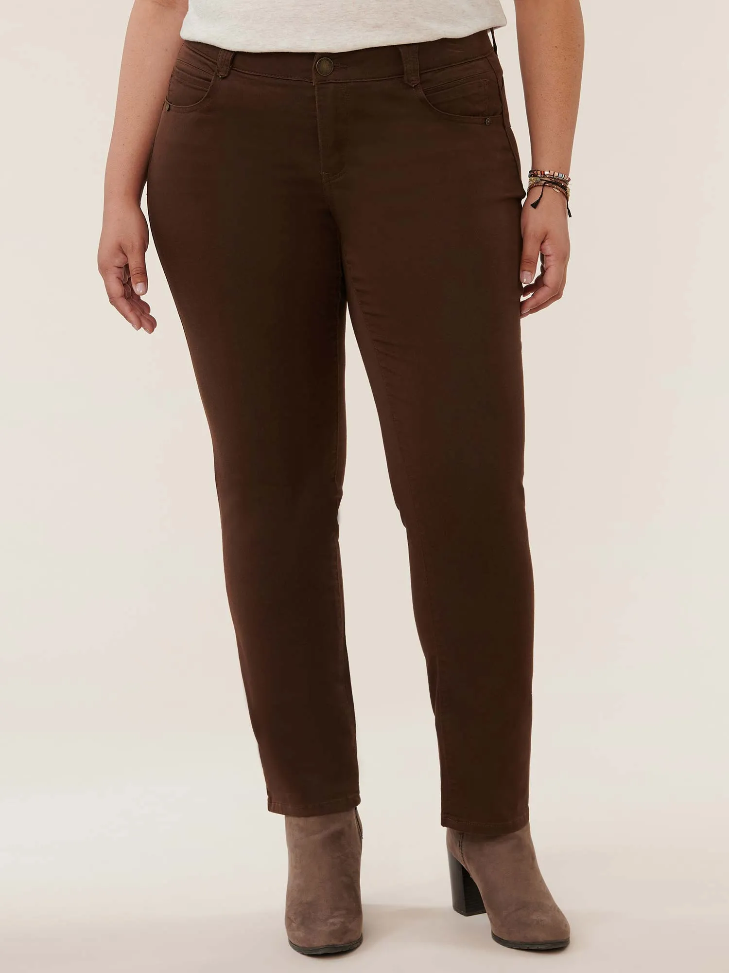 "Ab"solution® Plus Straight Leg Colored Jean