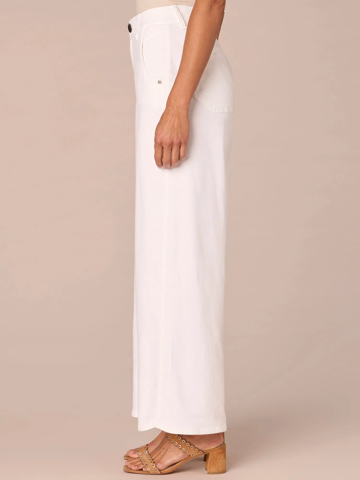 "Ab"solution Skyrise Dart Seam Wide Leg Jeans with Tulip Hem