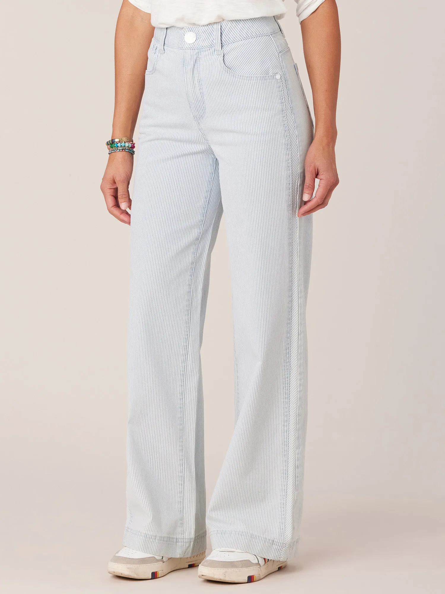 "Ab"solution Skyrise Double Side Seam Wide Leg Tall Jeans