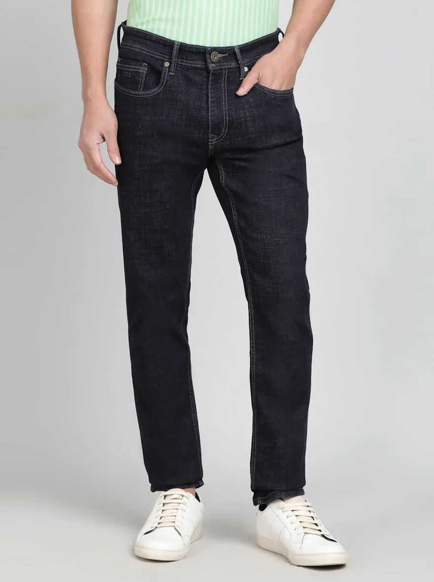 Raw Blue Washed Slim Fit Jeans | JadeBlue