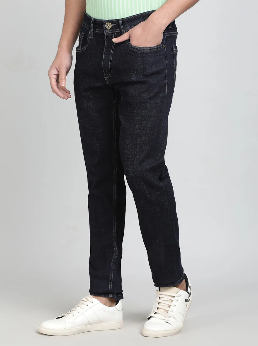 Raw Blue Washed Slim Fit Jeans | JadeBlue
