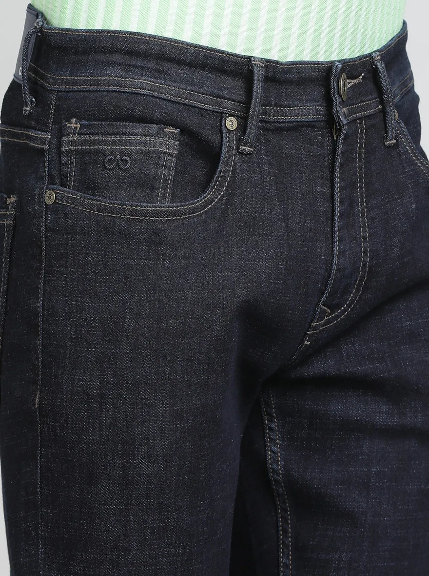 Raw Blue Washed Slim Fit Jeans | JadeBlue