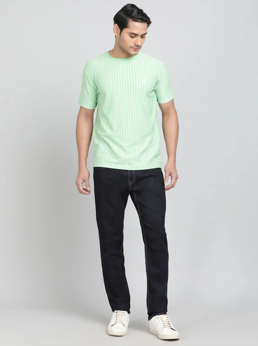 Raw Blue Washed Slim Fit Jeans | JadeBlue