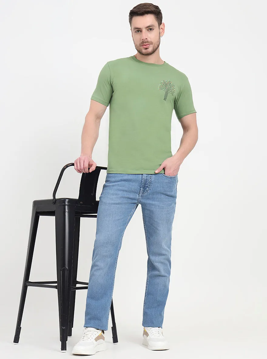 Rivera Blue Washed Straight Fit Jeans | JadeBlue