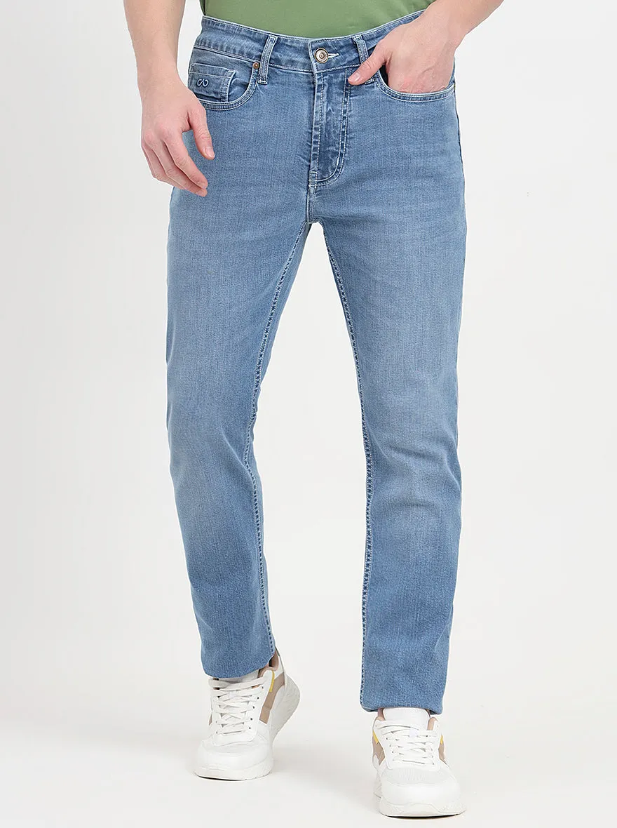 Rivera Blue Washed Straight Fit Jeans | JadeBlue