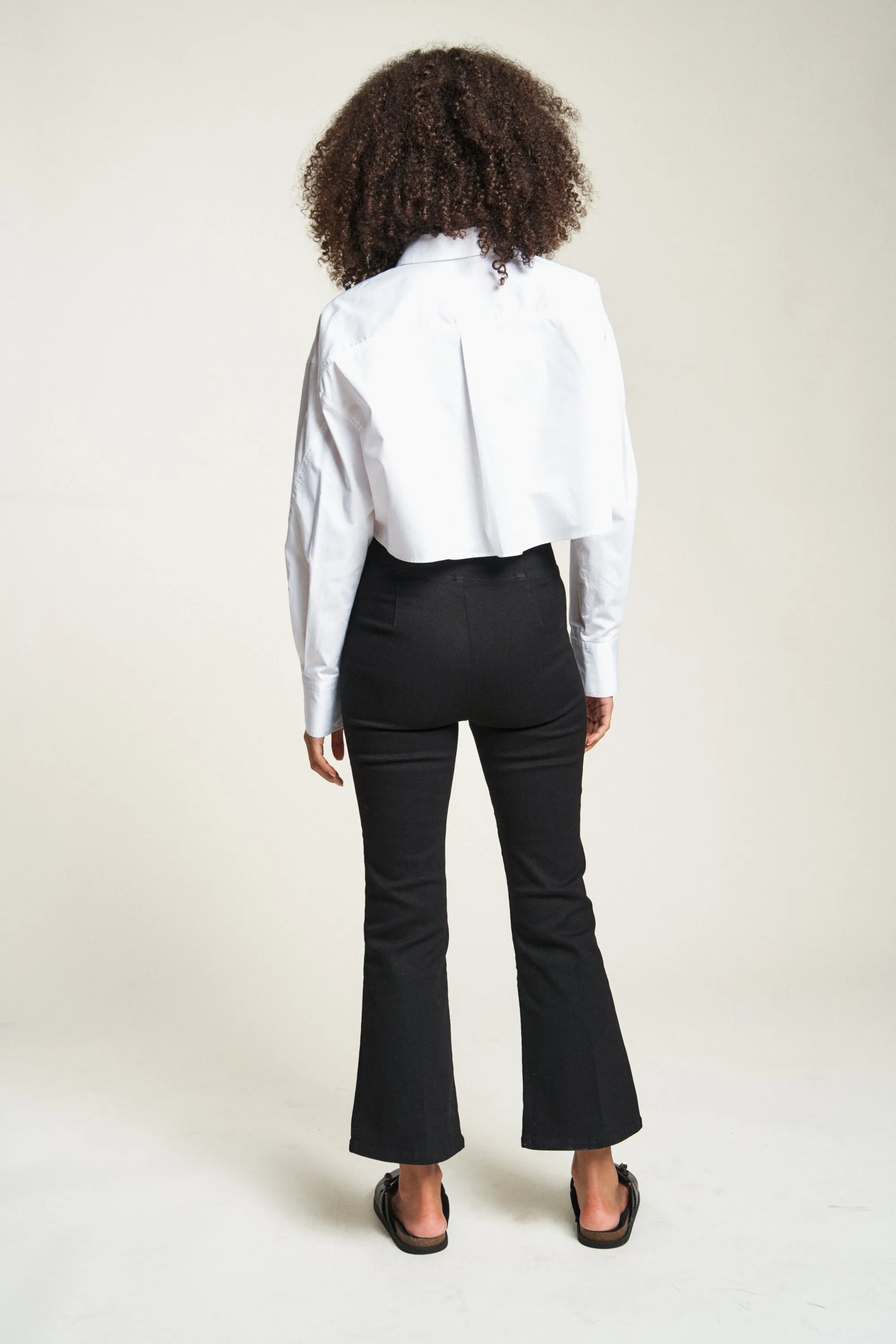 Roxbury High Rise Flare Black