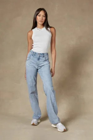 Seville Straight Leg Blue Jeans