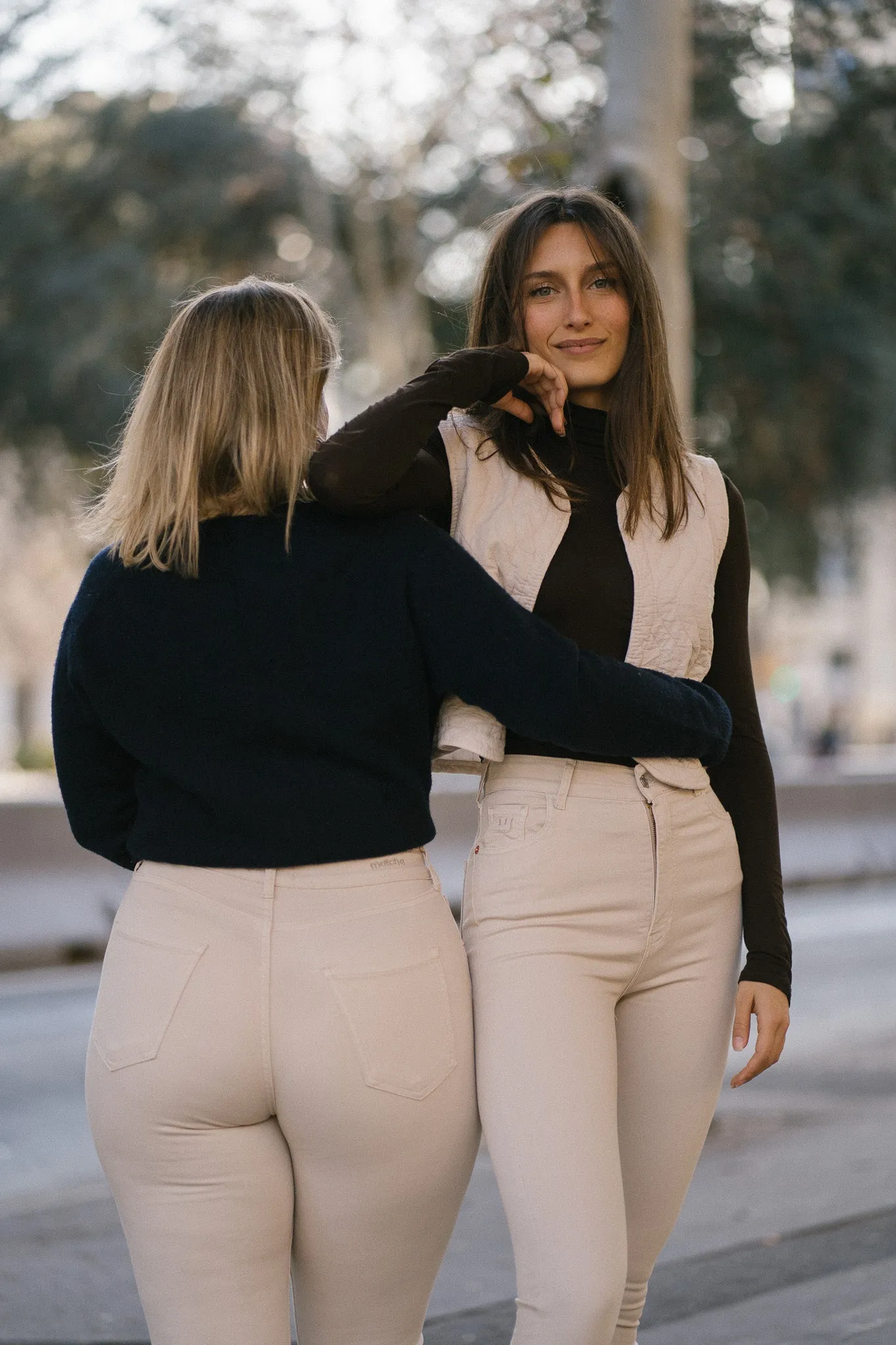 SKINNY HIGH RISE - BEIGE