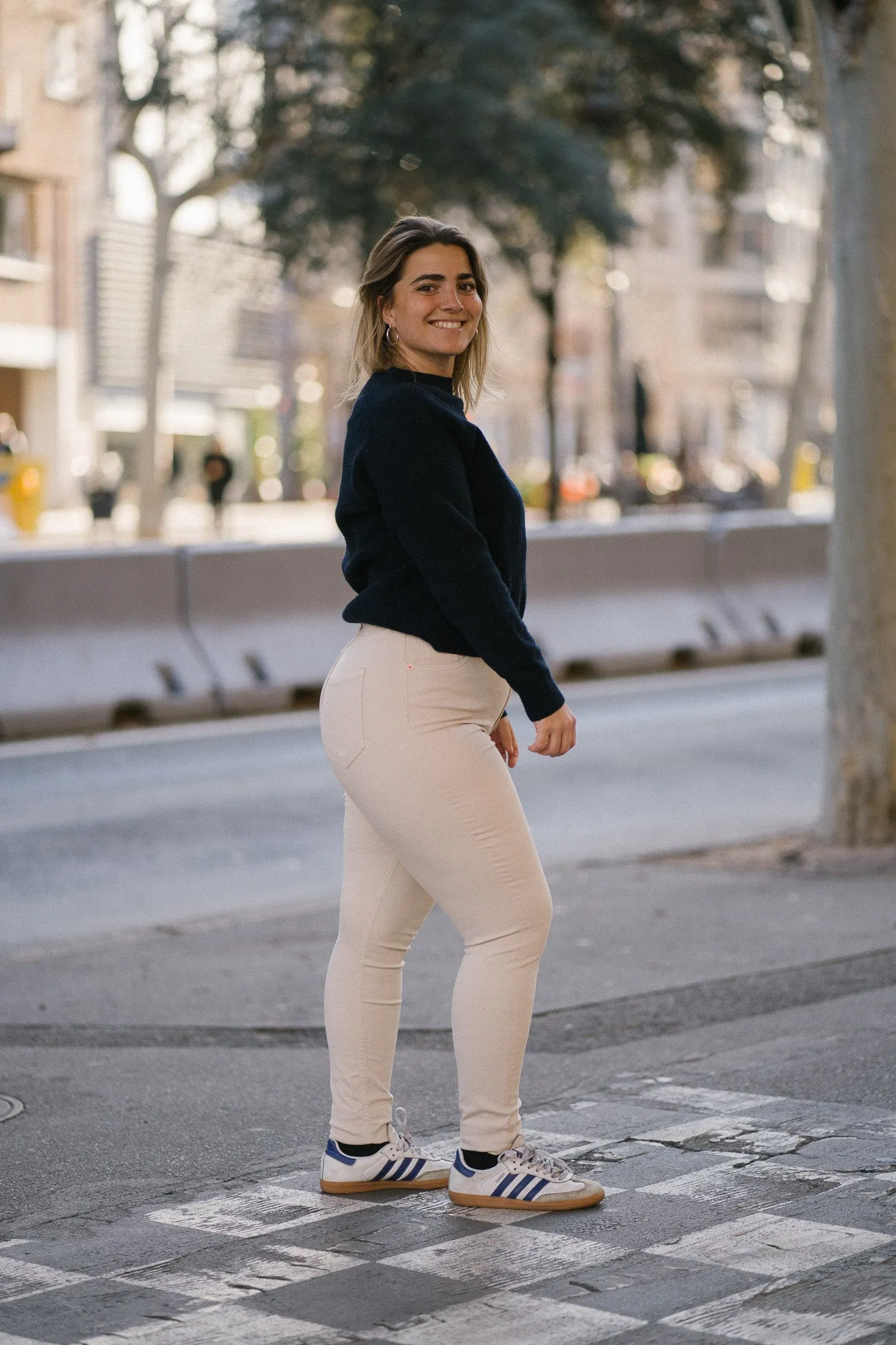 SKINNY HIGH RISE - BEIGE