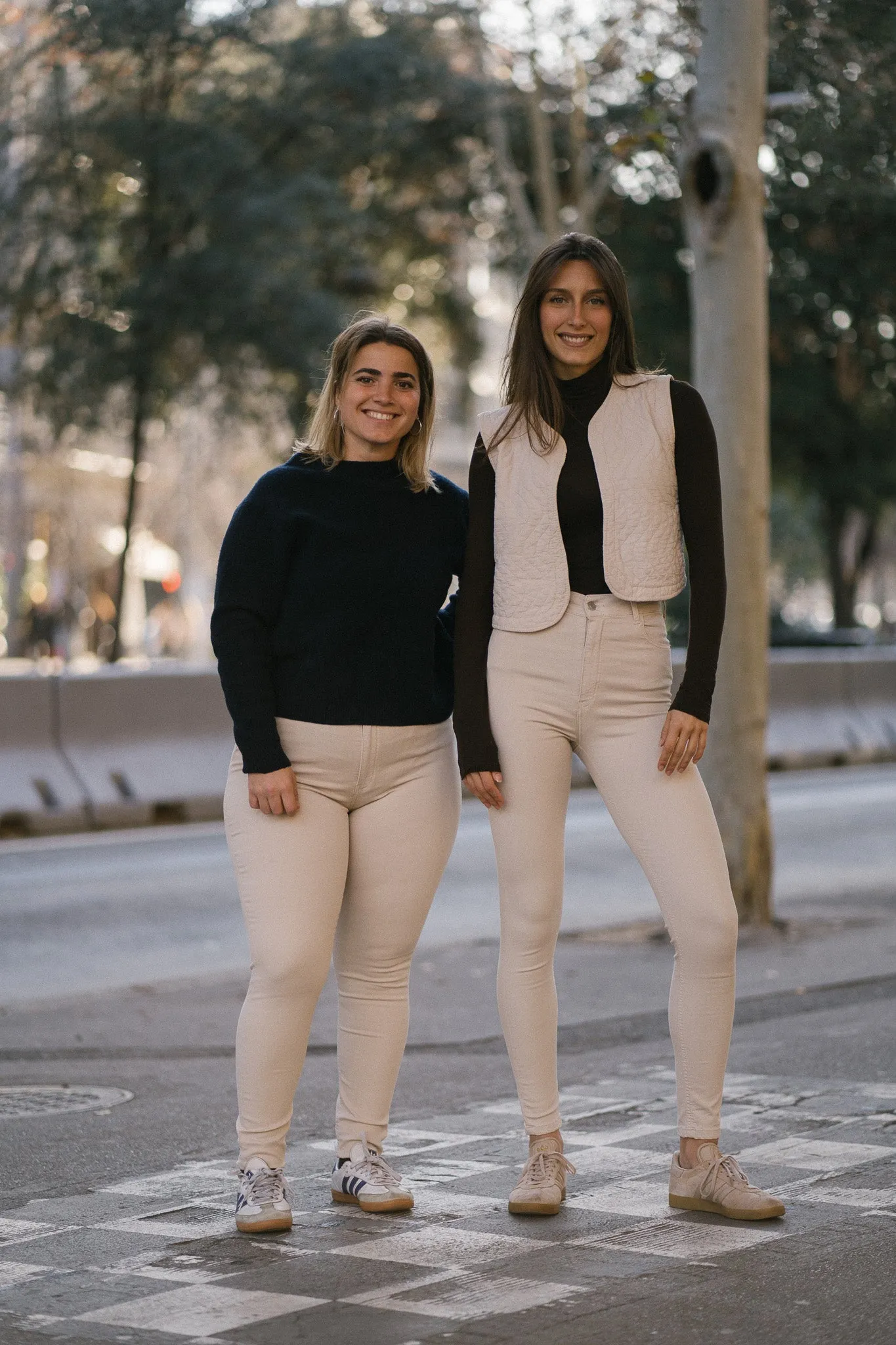 SKINNY HIGH RISE - BEIGE