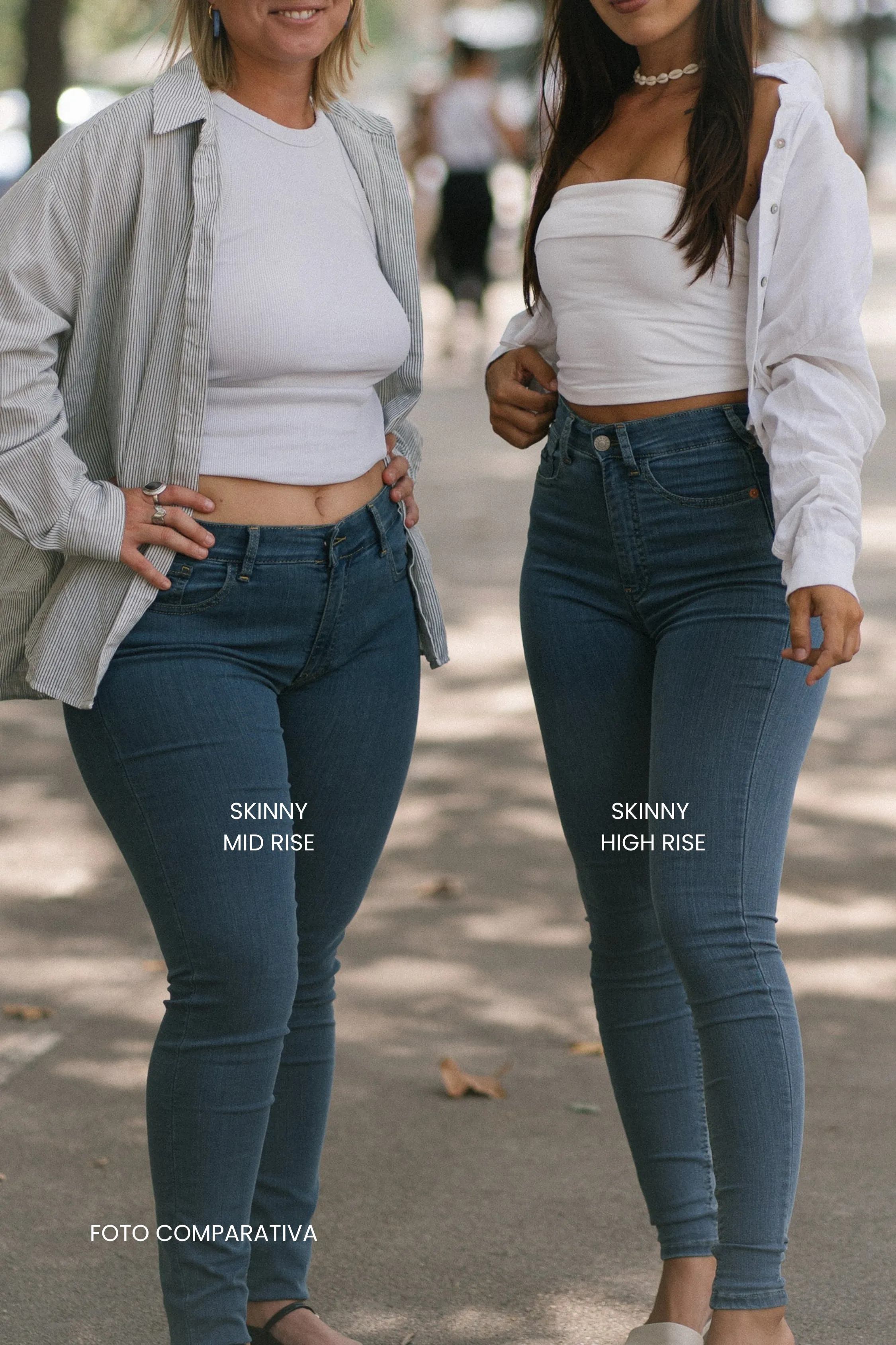 SKINNY MID RISE - LIGHT BLUE