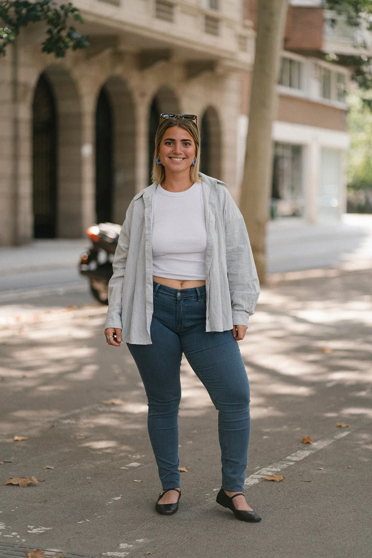 SKINNY MID RISE - LIGHT BLUE