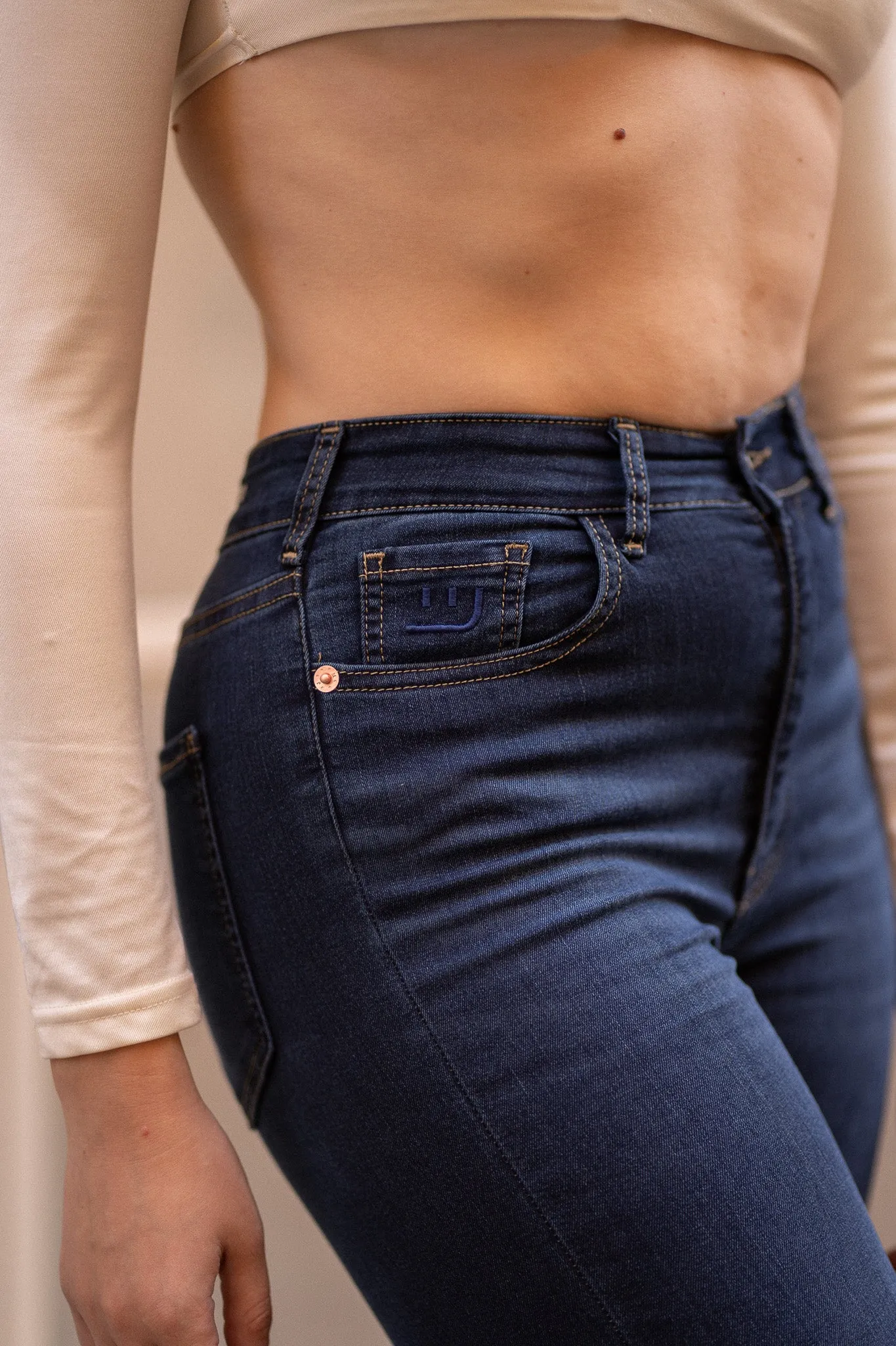 SKINNY TALL HIGH RISE - DARK BLUE