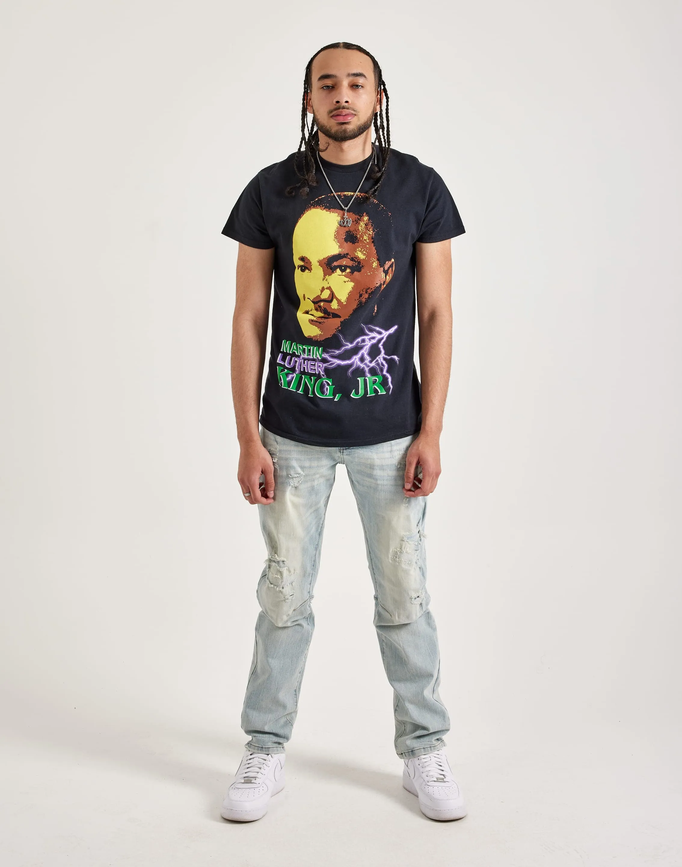 Smoke Rise Vintage Bleach Effect Denim Jeans