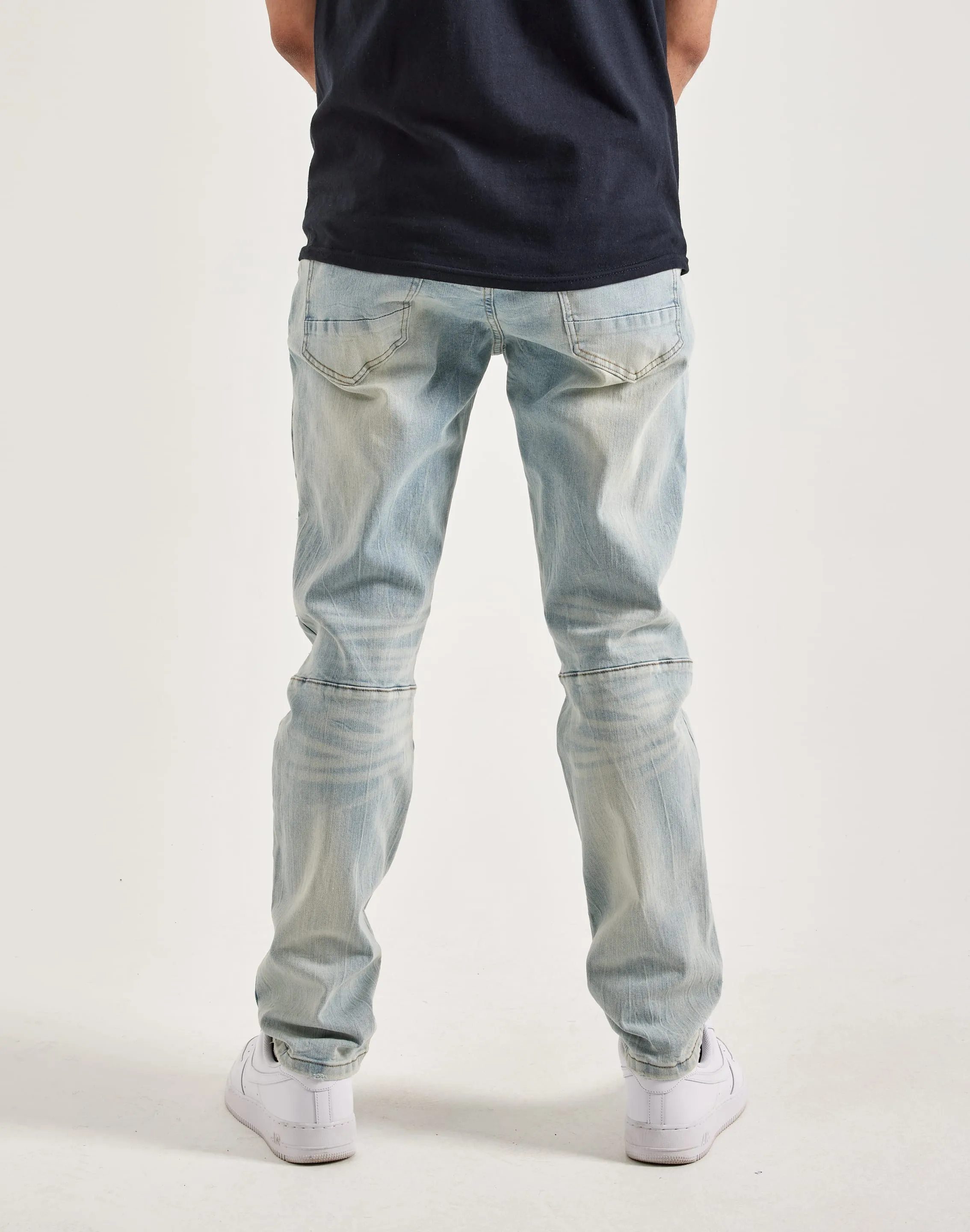 Smoke Rise Vintage Bleach Effect Denim Jeans