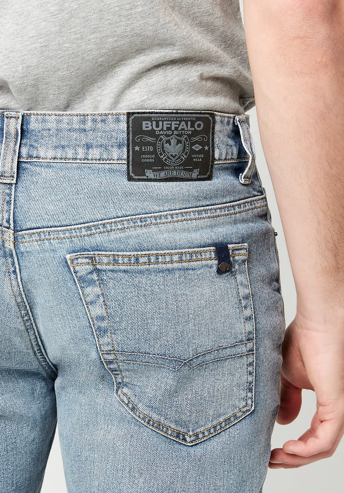Straight Six Men's Vintage Wash Jeans - BM22739