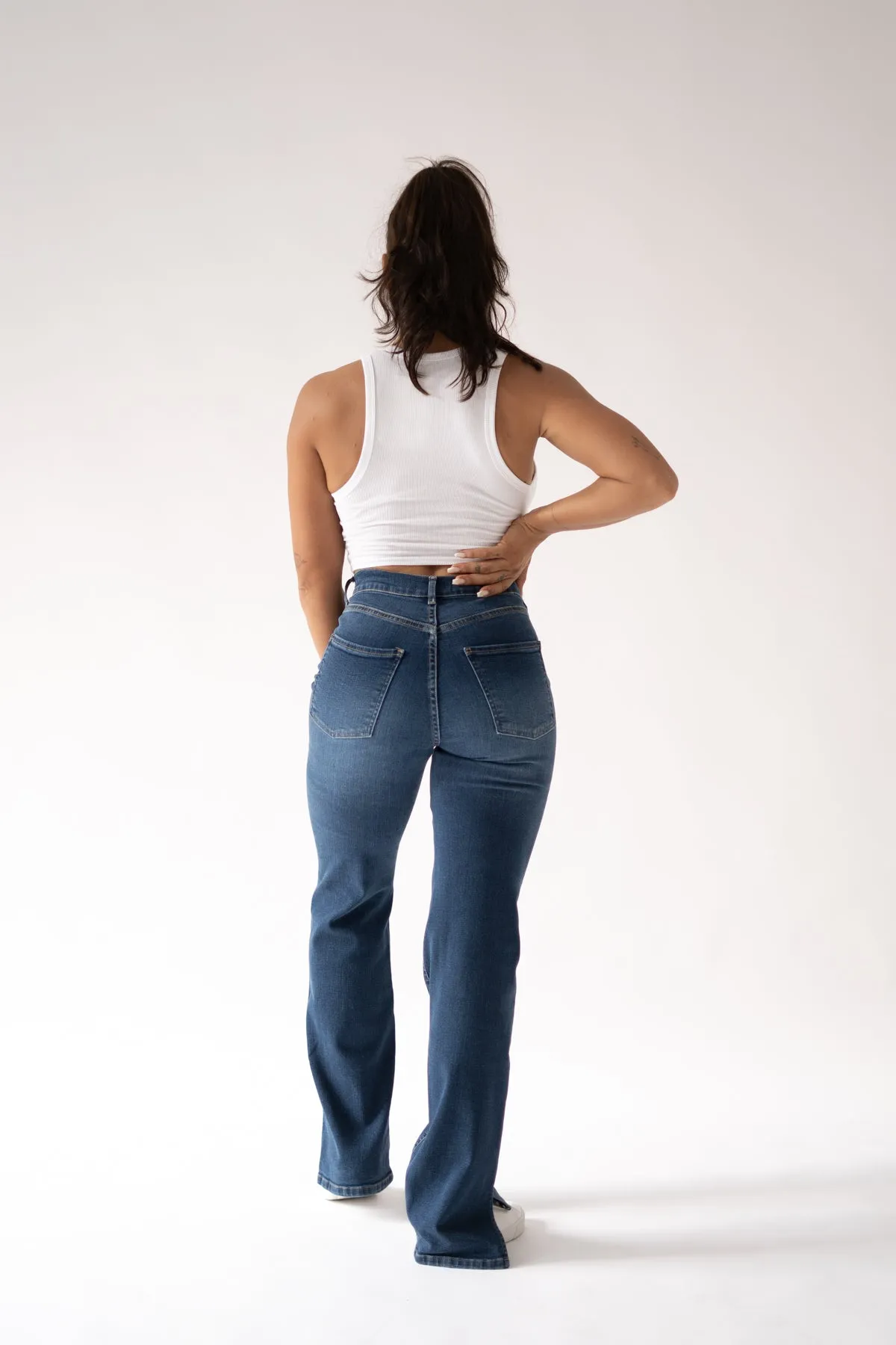STRAIGHT&CUT HIGH RISE - DARK BLUE