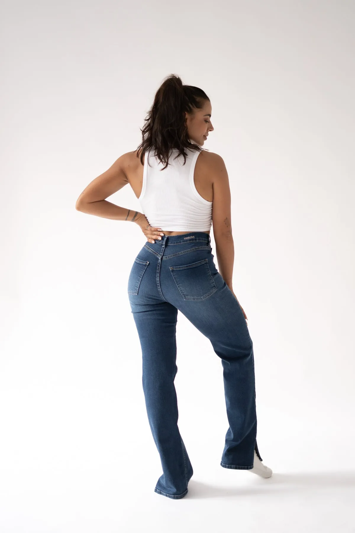 STRAIGHT&CUT HIGH RISE - DARK BLUE