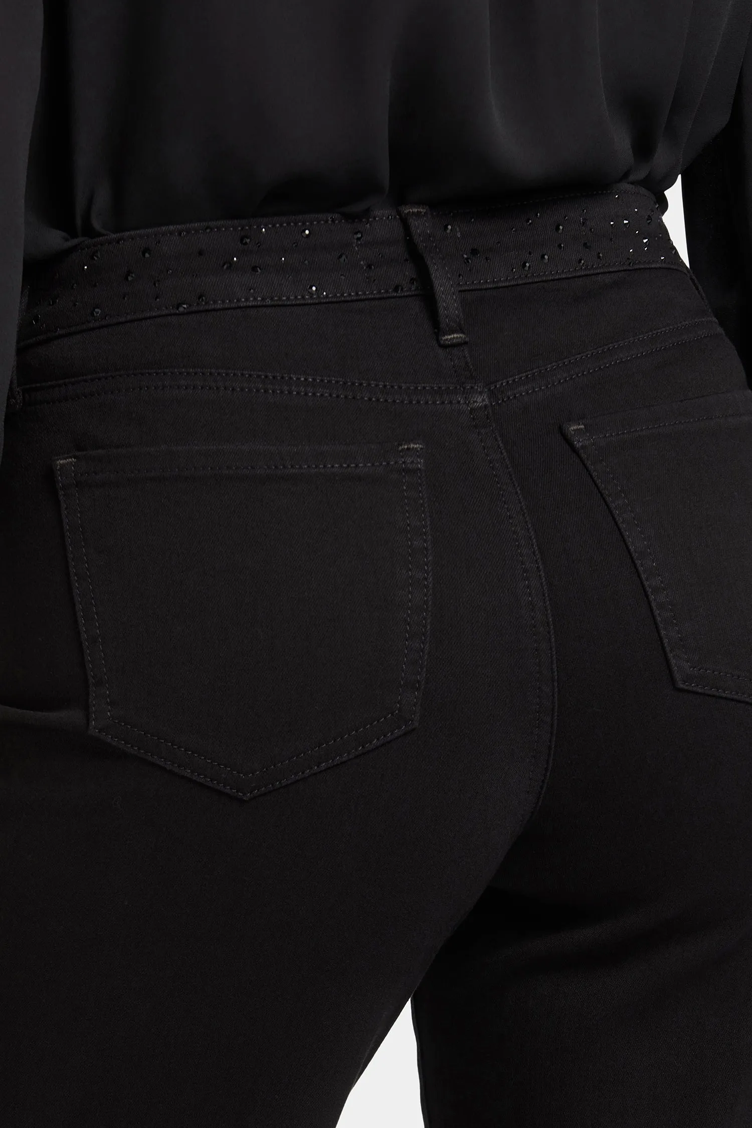 Teresa Wide Leg Jeans - Black Rinse