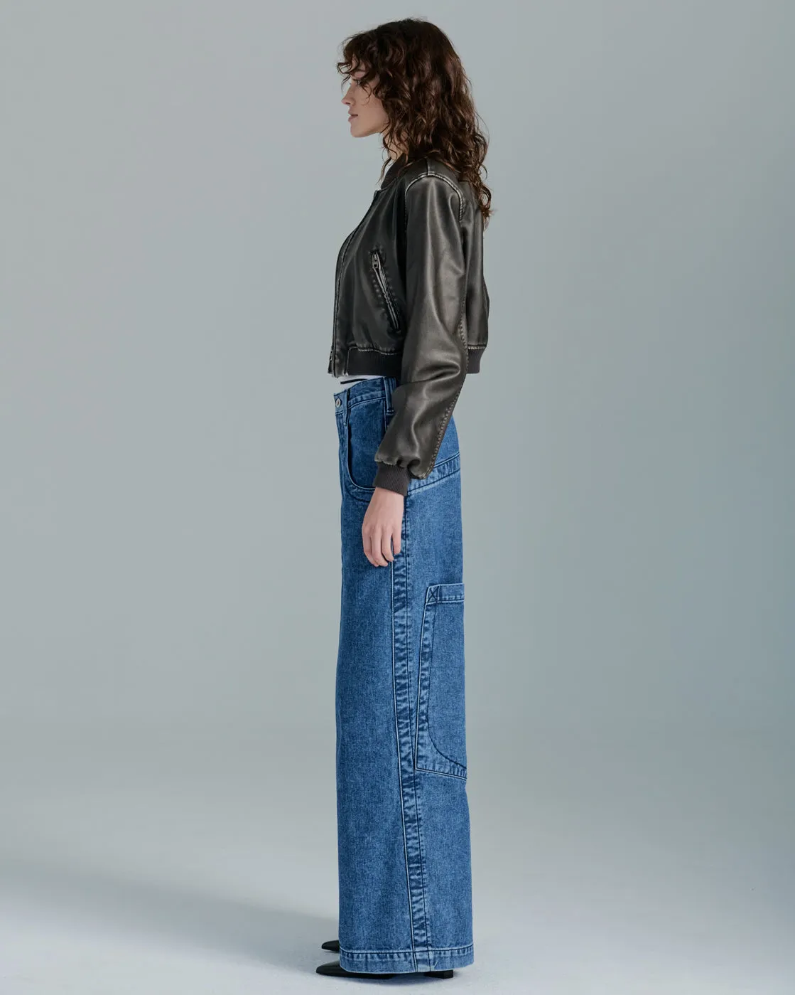 The Camilla Jeans. 27”. Dark Stone.