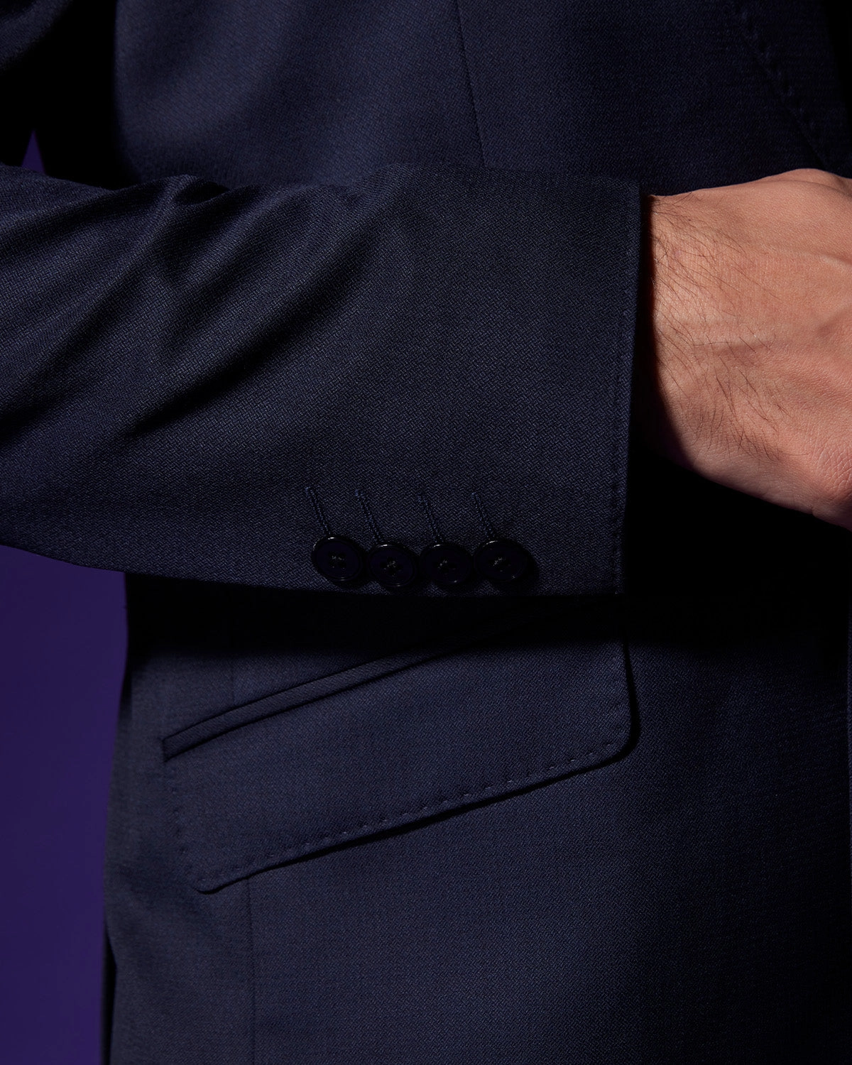 The Nocturna Shawl Collar Blazer - Navy