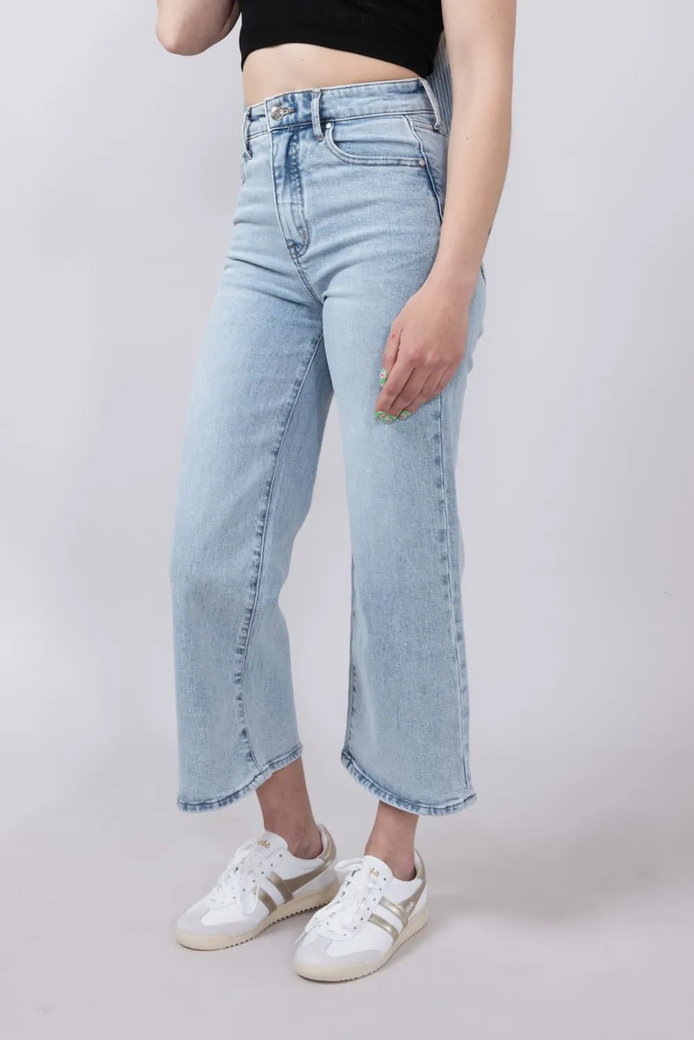 Thread & Supply High Rise Luca Vintage Cropped Wide Leg Jeans for Women | B2379VSDTS-LIGHTWASH