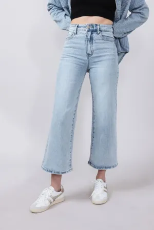 Thread & Supply High Rise Luca Vintage Cropped Wide Leg Jeans for Women | B2379VSDTS-LIGHTWASH