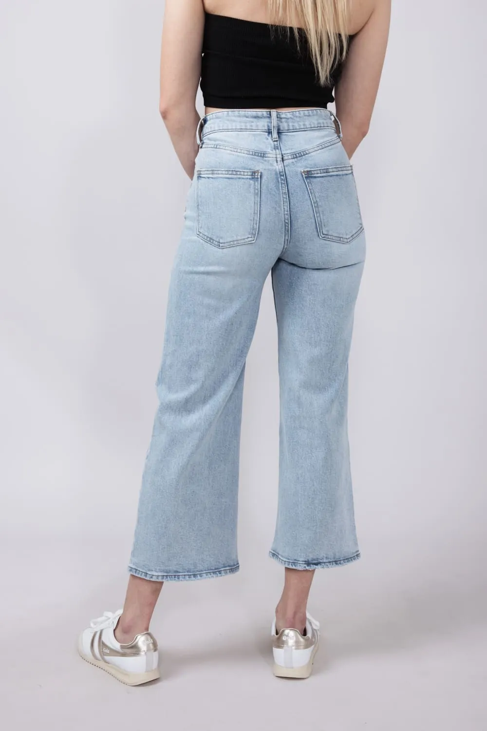 Thread & Supply High Rise Luca Vintage Cropped Wide Leg Jeans for Women | B2379VSDTS-LIGHTWASH