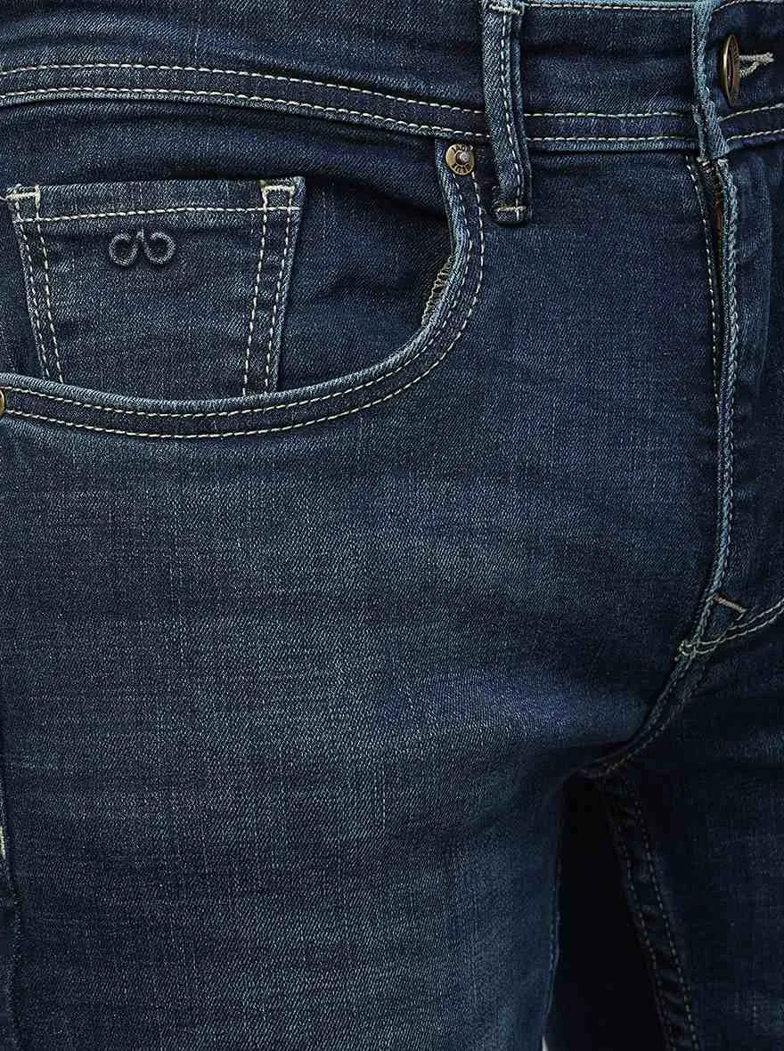Tinted Blue Washed Slim Fit Jeans | JadeBlue