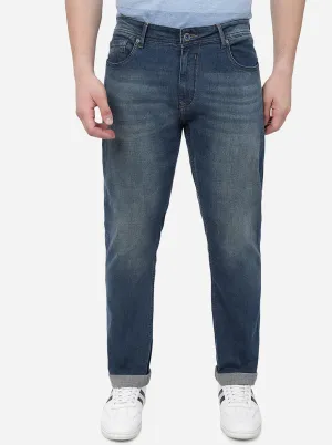 Tinted Blue Washed Straight Fit Jeans | JadeBlue